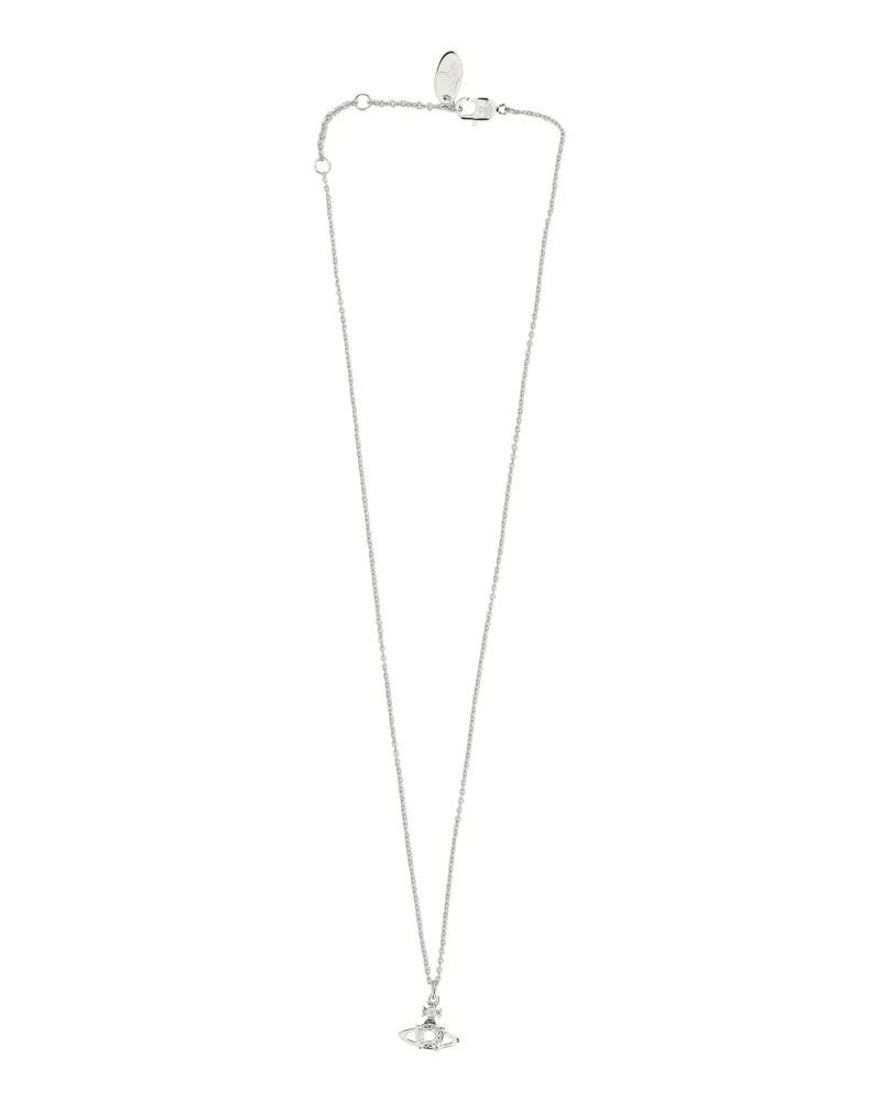 Vivienne Westwood Women's Reina Pendant Necklace Platinum - White Cz Brass Necklaces Silver