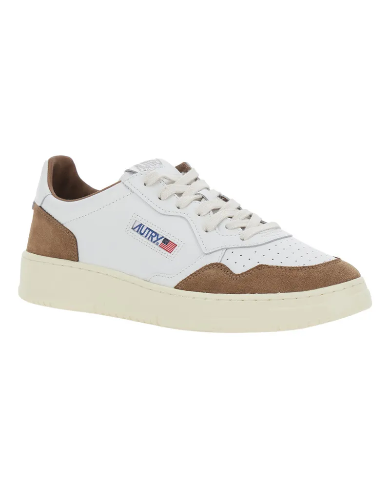 AUTRY Men's Sneakers Medalist Brown Suede Trainers Brown