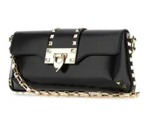 Rockstud Shoulder Bag — Black
