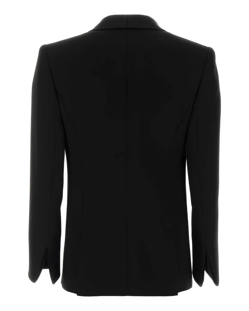 Giorgio Armani Silk Blazer — Black Black