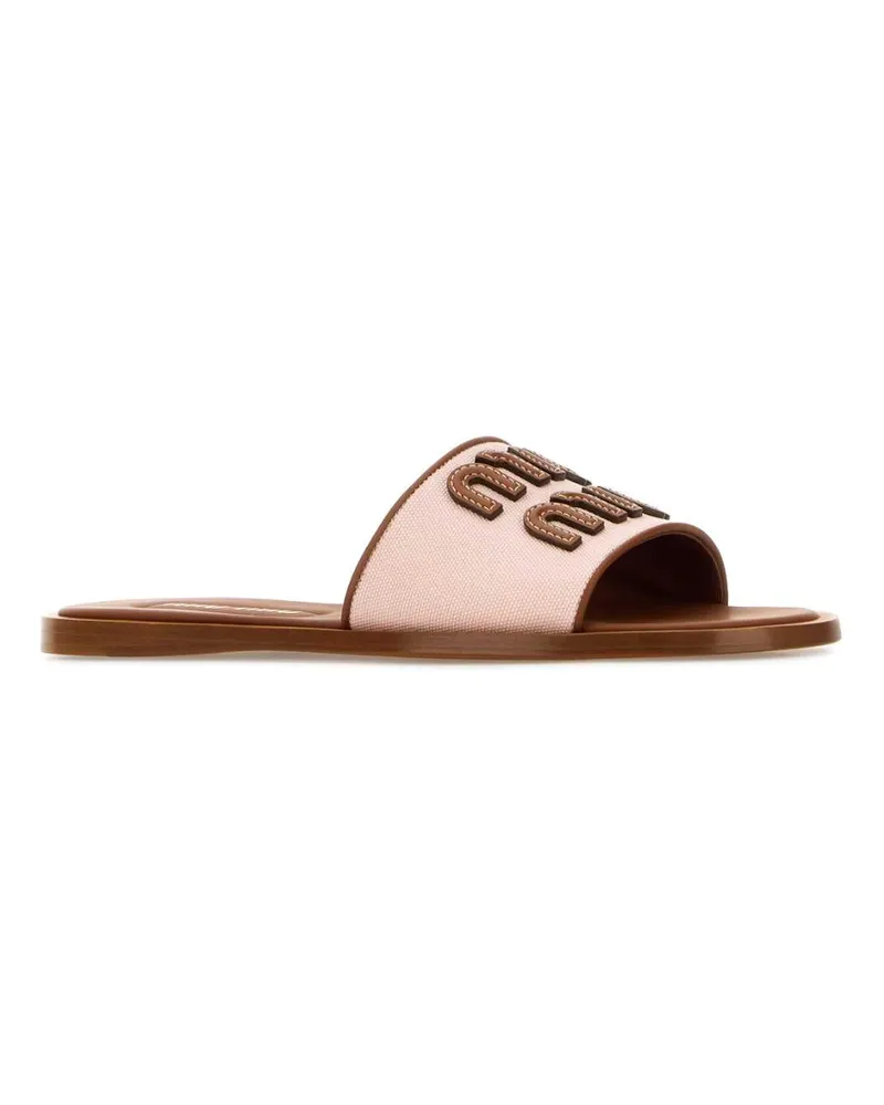 Miu Miu Fabric Slipper — Pink Pink