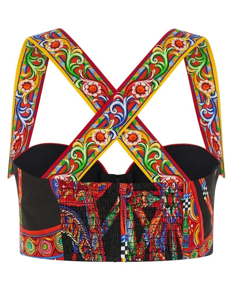 Dolce & Gabbana Women's Multicolor Cotton Blouse Multicolor