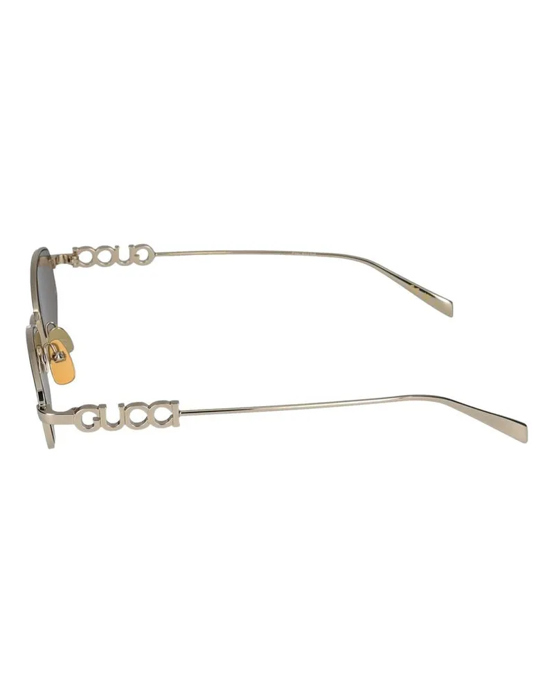 Gucci Women's Sunglasses  Gg1802s 005 Gold Brown 18-145 Metal Gold