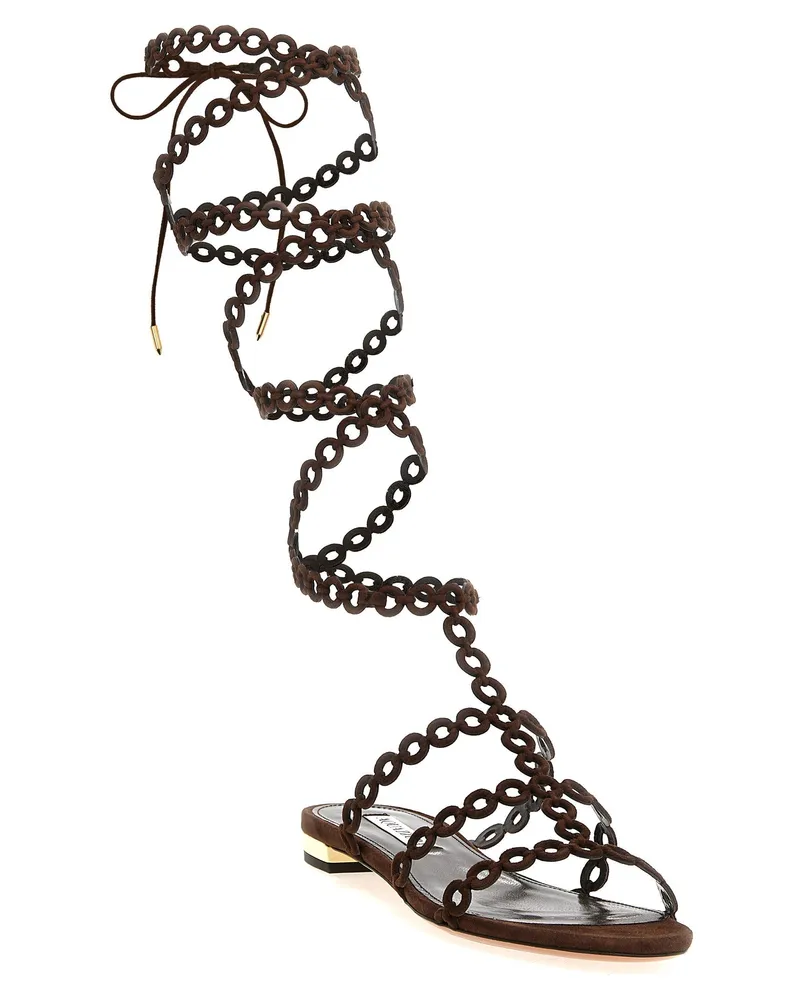 Aquazzura Sandals — Brown Brown