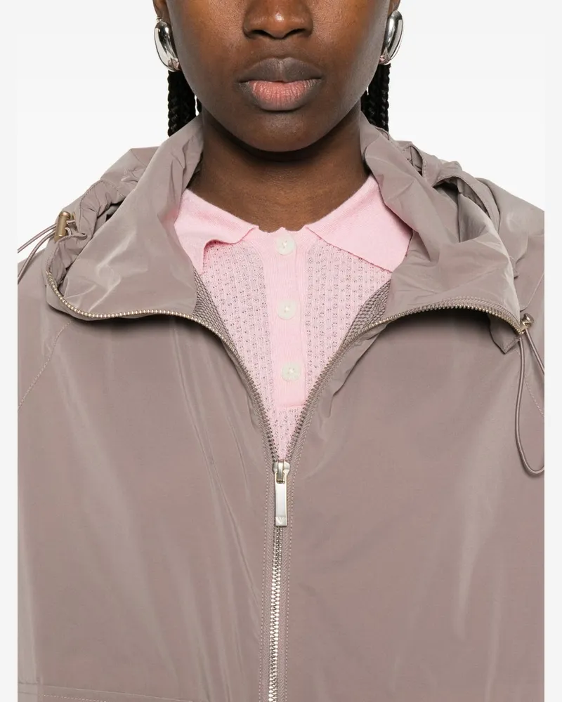 Emporio Armani Nylon Blouson Jacket — Taupe Taupe