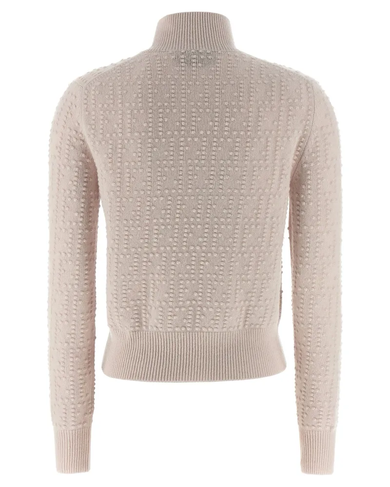Fendi Wool and Cashmere Blend Sweater — Beige Beige