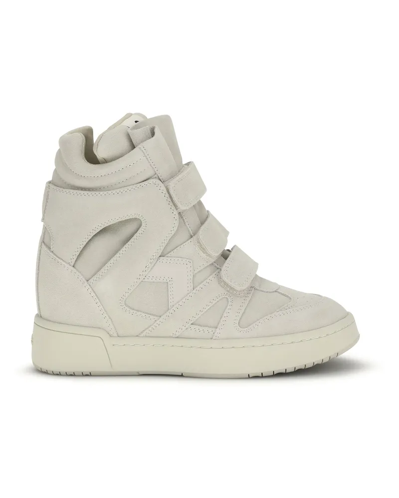 Isabel Marant Women's Wedge Sneakers Im3-Gz Ecru Trainers Beige