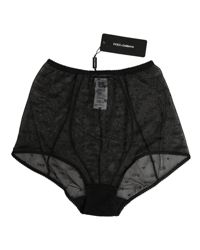 Dolce & Gabbana Women Black Nylon Stretch Slip Girdle Panty Underwear Elastane Polyester Clothing Black