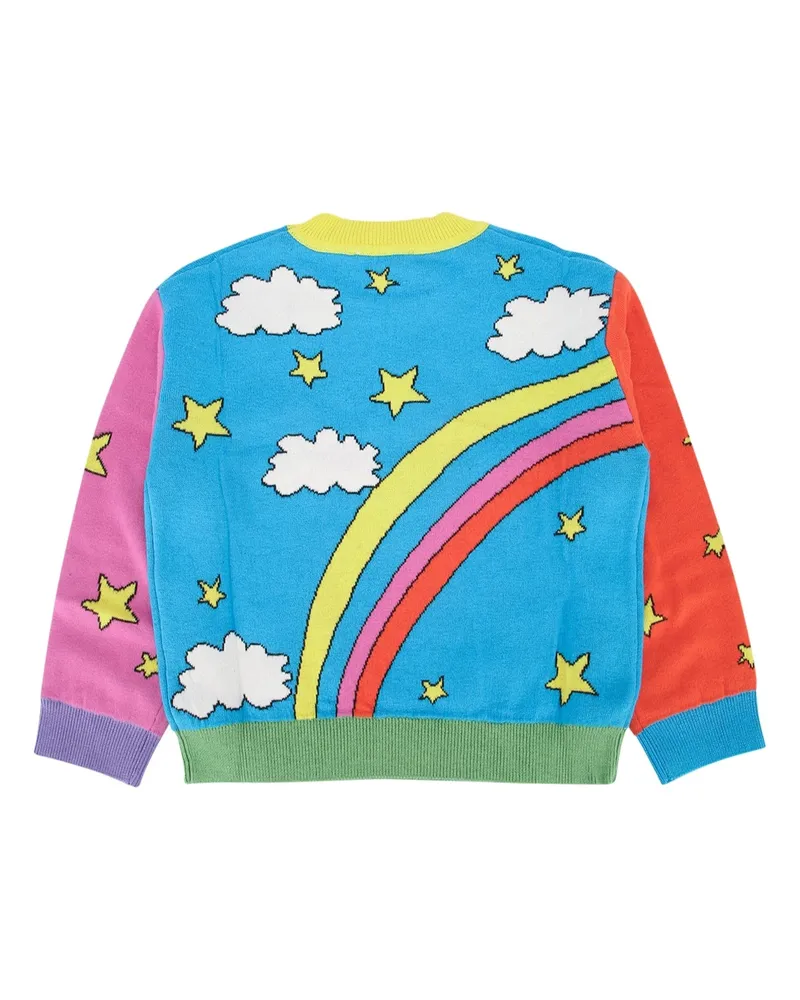 Stella McCartney Kids Boys' Jumper Colourful Cotton Wool Felpe Sweater Blue