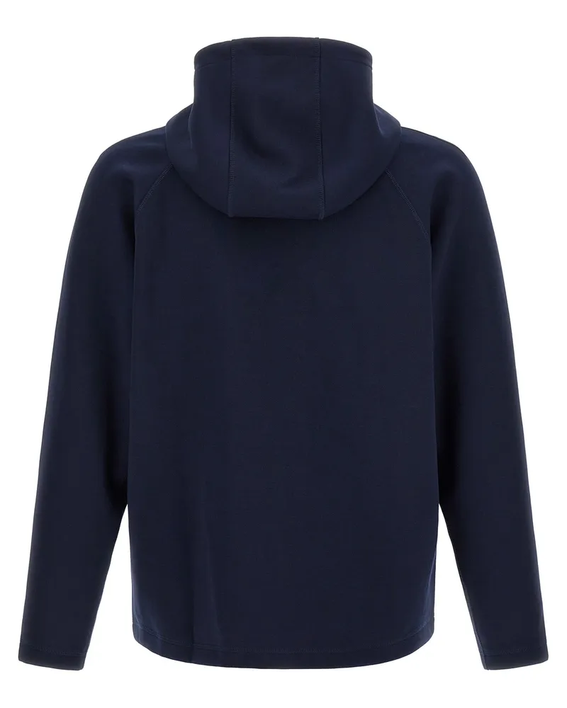 Lacoste Zip-Through Polyester Hoodie — Blue Blue