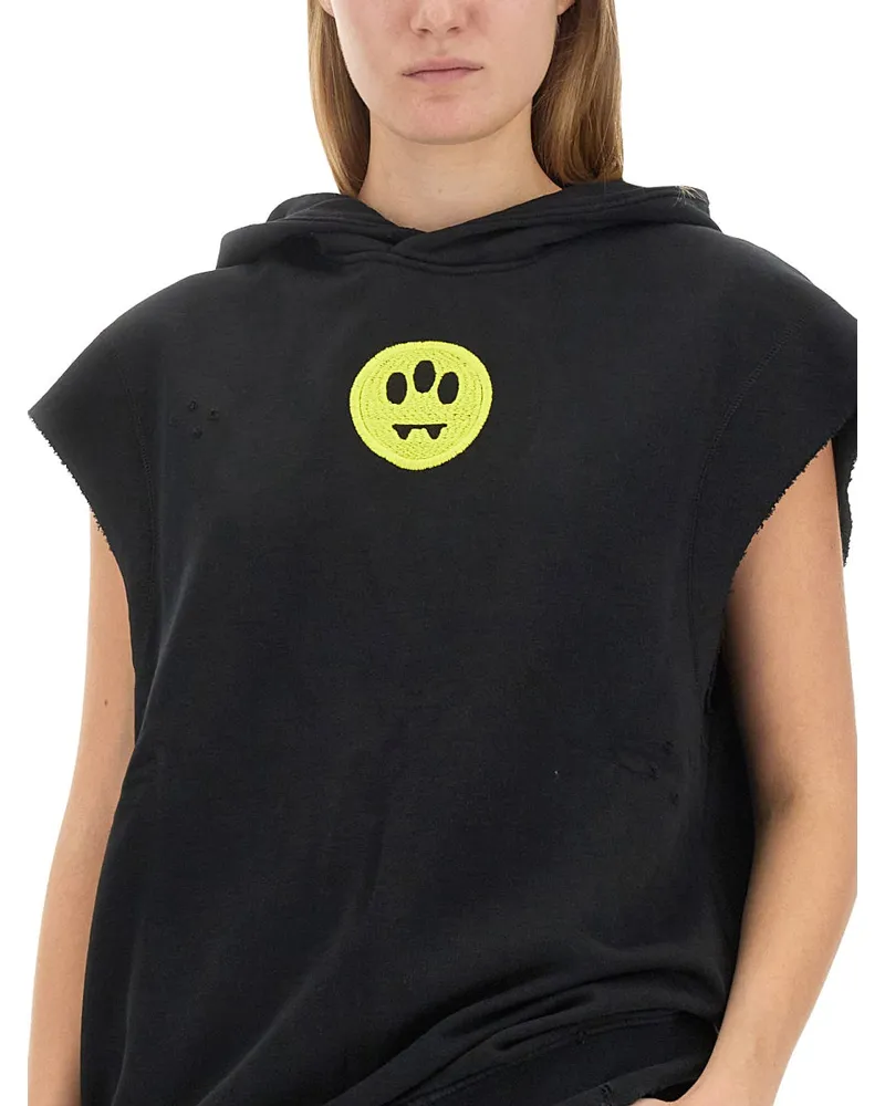 BARROW Logo-Embroidered Sweatshirt — Black Black