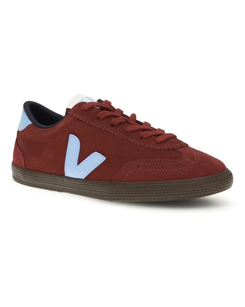 VEJA Women's Volley Sneakers Grenat_aqua_eagle Red