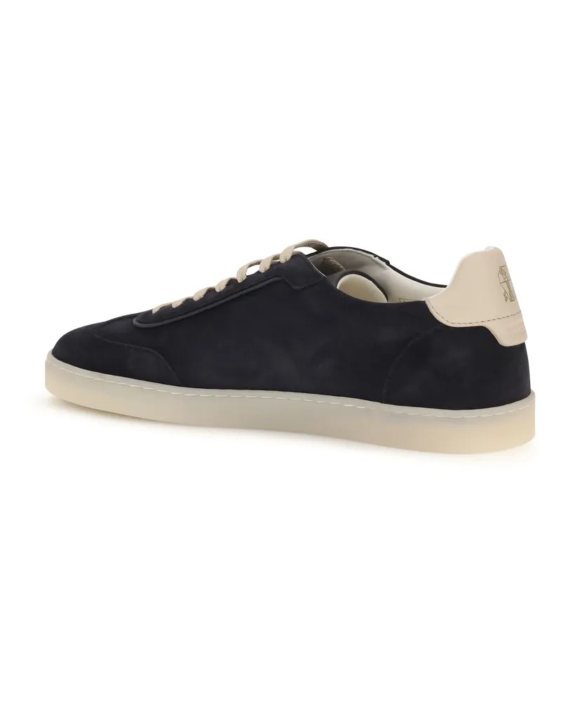 Brunello Cucinelli Men's Sneakers Suede Night Sky Trainers Black