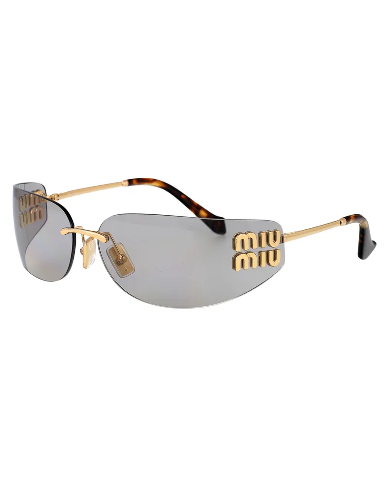 Miu Miu Women's Sunglasses Gold Metal Frame Gold