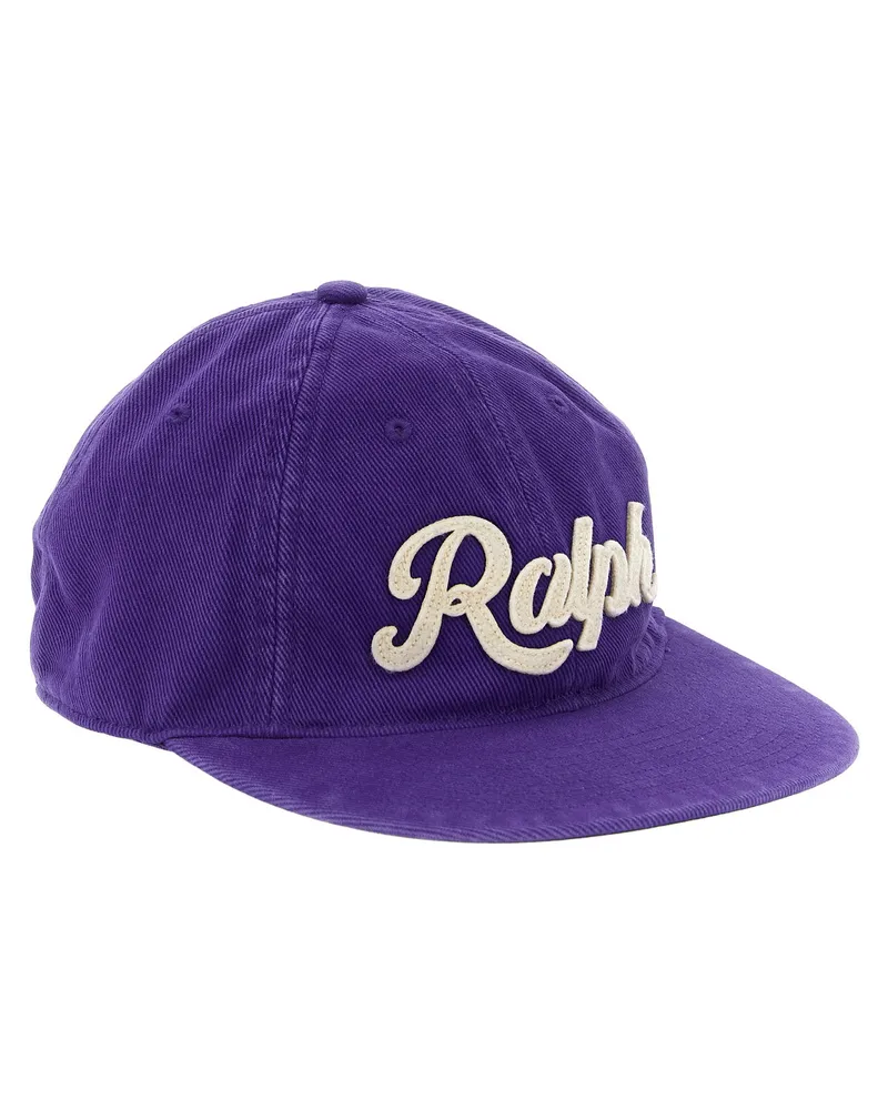 Ralph Lauren Embroidered Logo Baseball Cap — Purple Purple