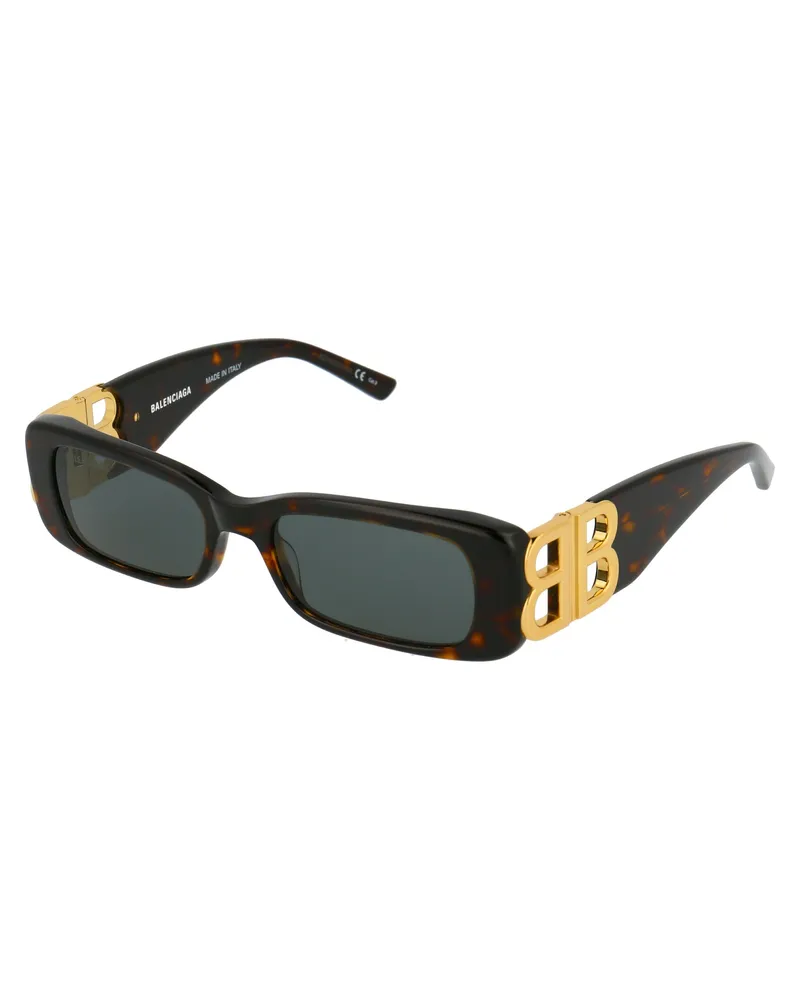 Balenciaga Women's Sunglasses Bb0096s Havana-Gold-Green Metal Havana/gold/green Havana