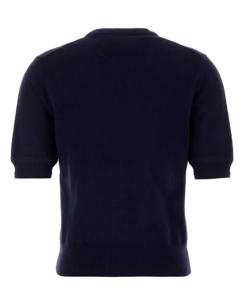 Jil Sander Women's Midnight Blue Wool Sweater Nightfall Lana Vergine Maglieria Navy