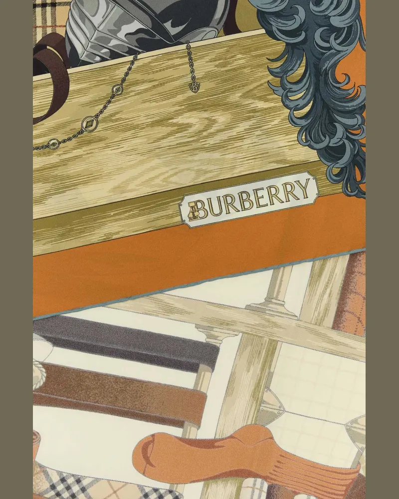 Burberry 8125643 C5122 Pumpkinorange Exterior: Silk Sciarpe E Foulard Scarfs Orange