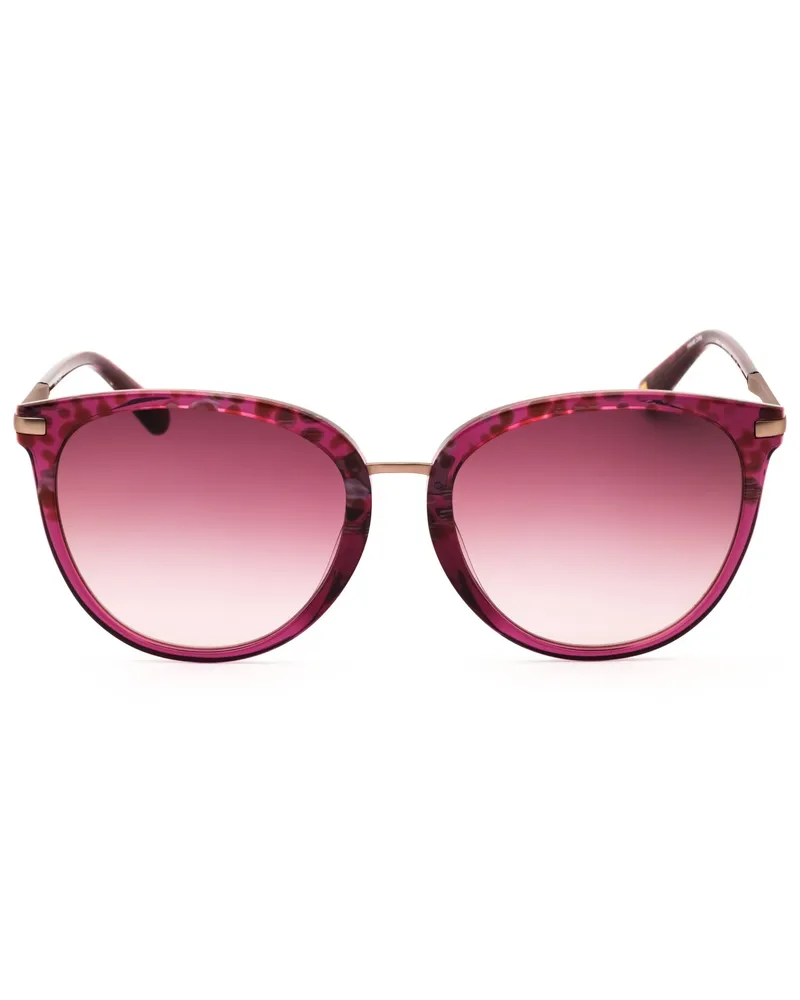 Anne Klein Women's Ak7073 Sunglasses Animal Print Pink