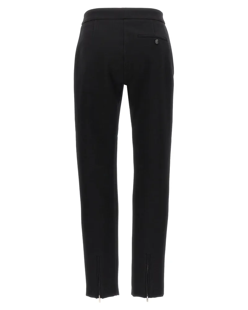 Ferragamo Women's Black Elastane Skinny Pants Black