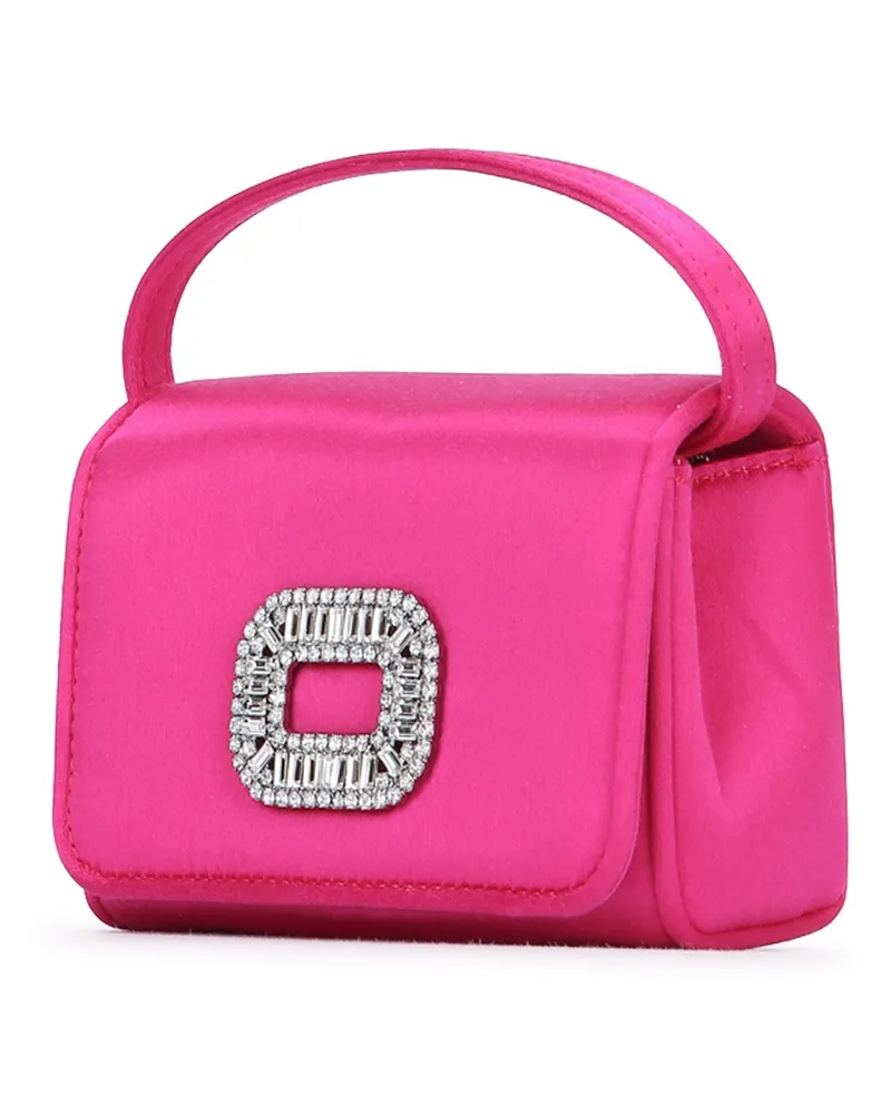 Roger Vivier Women's Pilgrim Nano Bag Fuxia Medio (m803)+ Argento (b200) Borse A Mano Pink