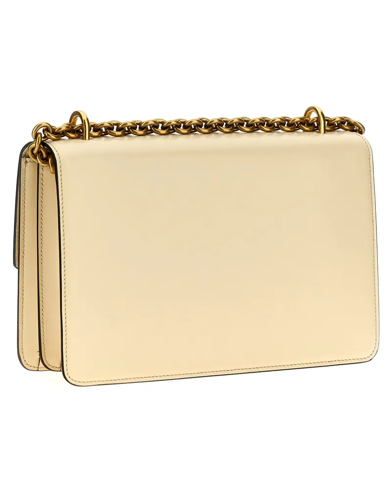 Valentino Garavani VLogo Shoulder Bag — Cream Cream