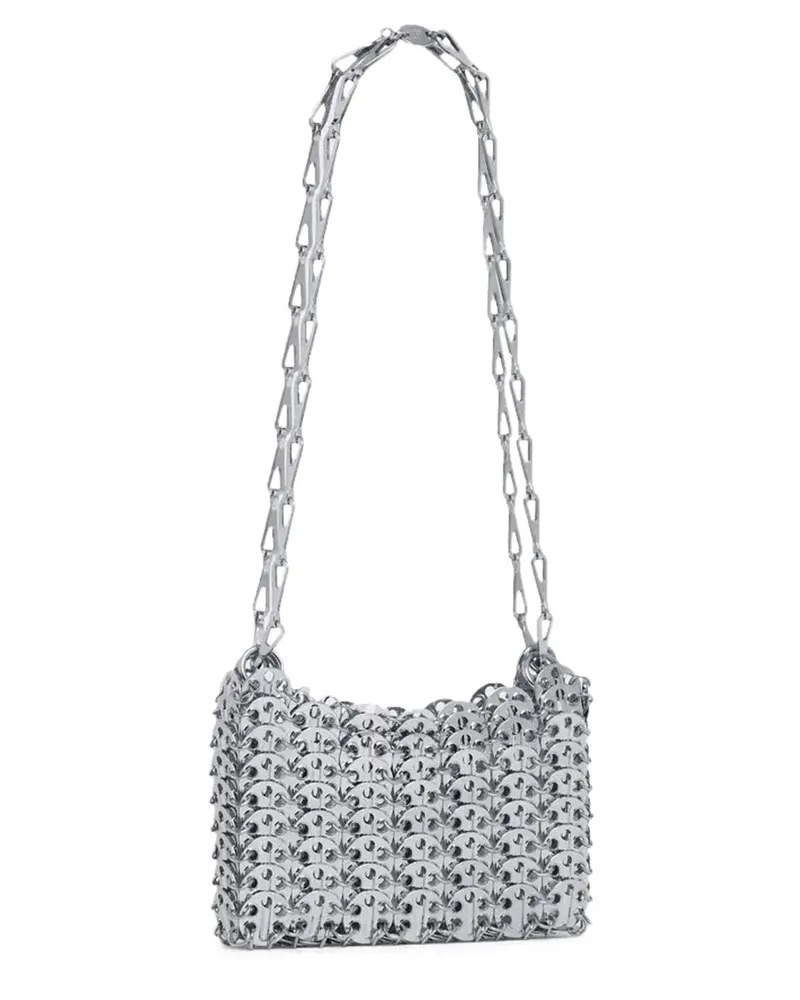 Paco Rabanne Women's Shoulder Bag Nano Silver Silver