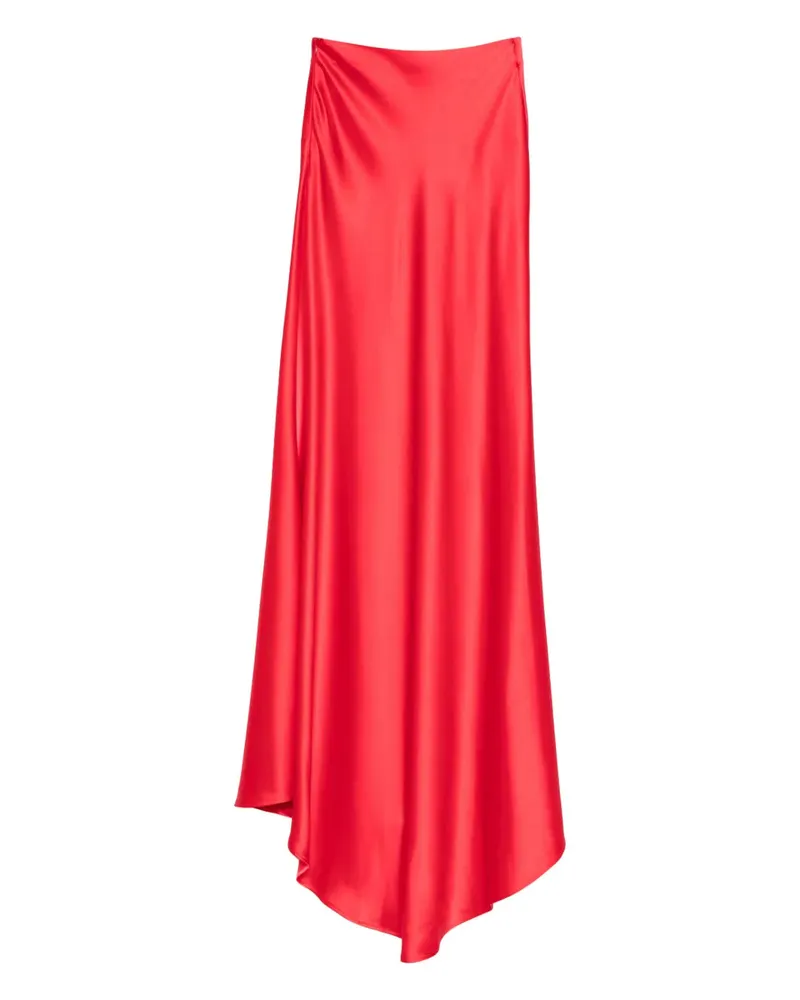 Kiton Women's Asymmetric Maxi Skirt Aw25 W Red