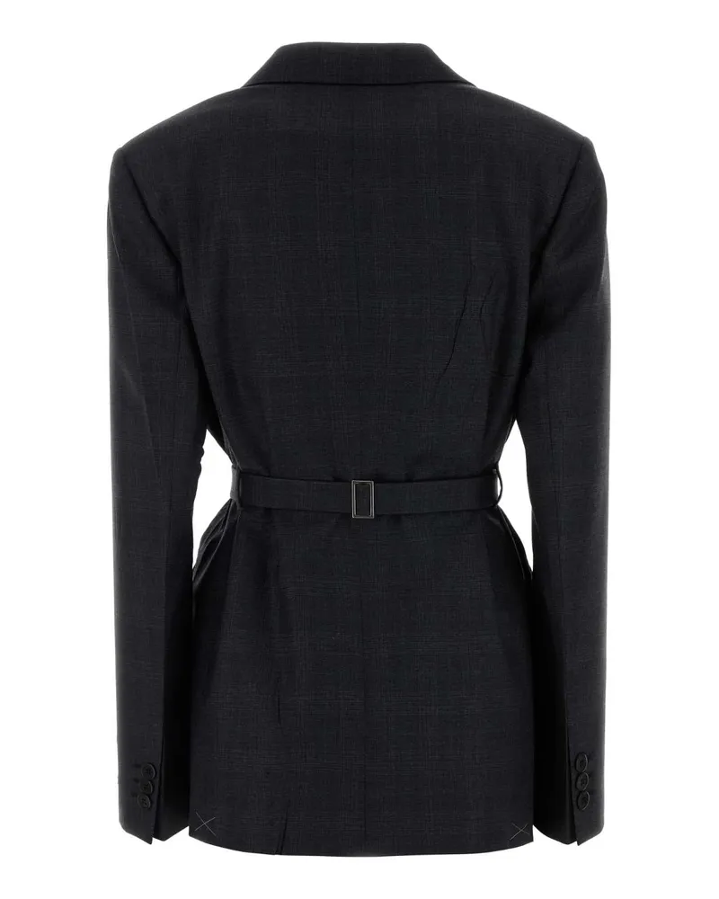 Prada Women's Virgin Wool Blazer Gray Blazers Gray