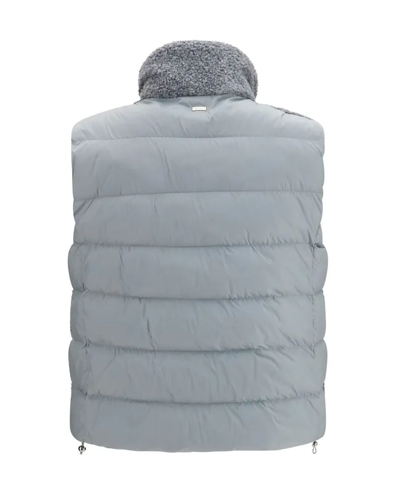 Herno Women's Gray Polyester Sleeveless Jacket Clothing Gray