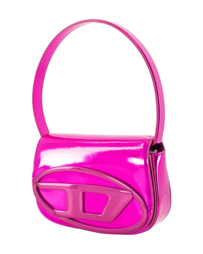 Diesel Women's 1dr Shoulder Bag -  Leather Fushia Pink Calfskin Shoulder-Hobo-Bags Pink