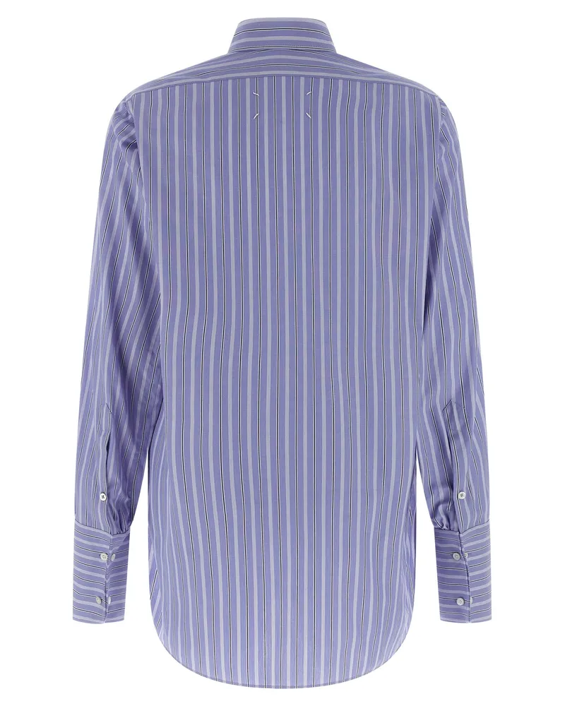 Maison Margiela Women's Blue Cotton Blouse Blue