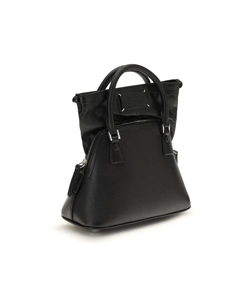 Maison Margiela Women's Black Goatskin Handbag Bag Black