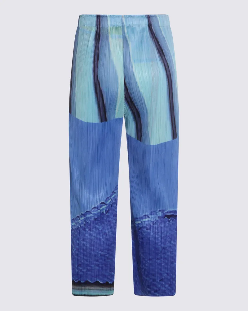 Issey Miyake Women's Trousers Blue-Yellow _pl Blue/yellow Blue