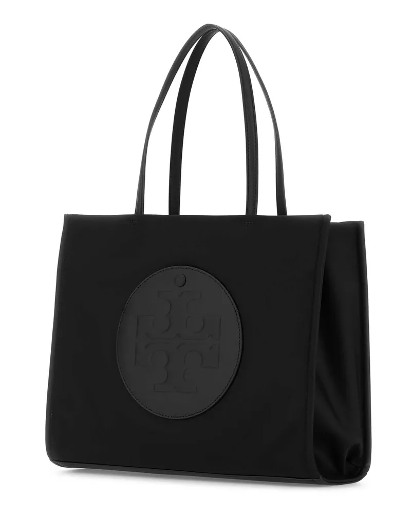Tory Burch Women's Black Fabric Small Ella Shopping Bag Borse A Mano Black
