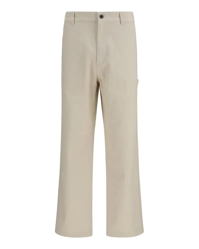 Sebago Men's Trousers Causeway Beige Cotton Canvas Beige-Chalk Beige/chalk Beige