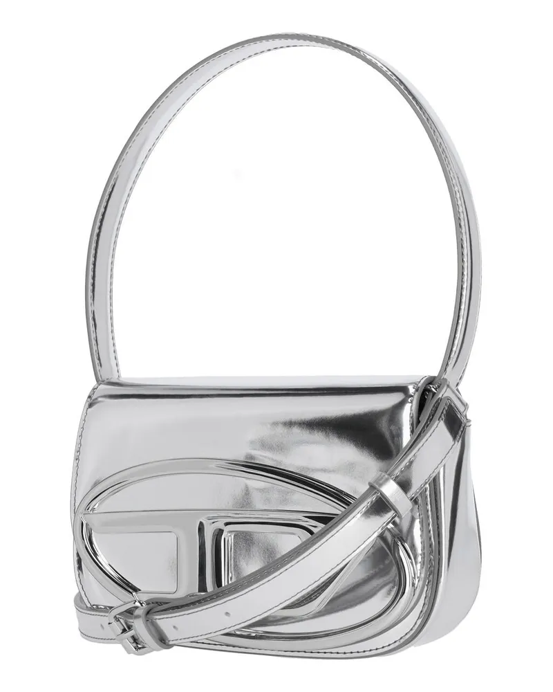 Diesel Women's Bags Silver Leather Silver