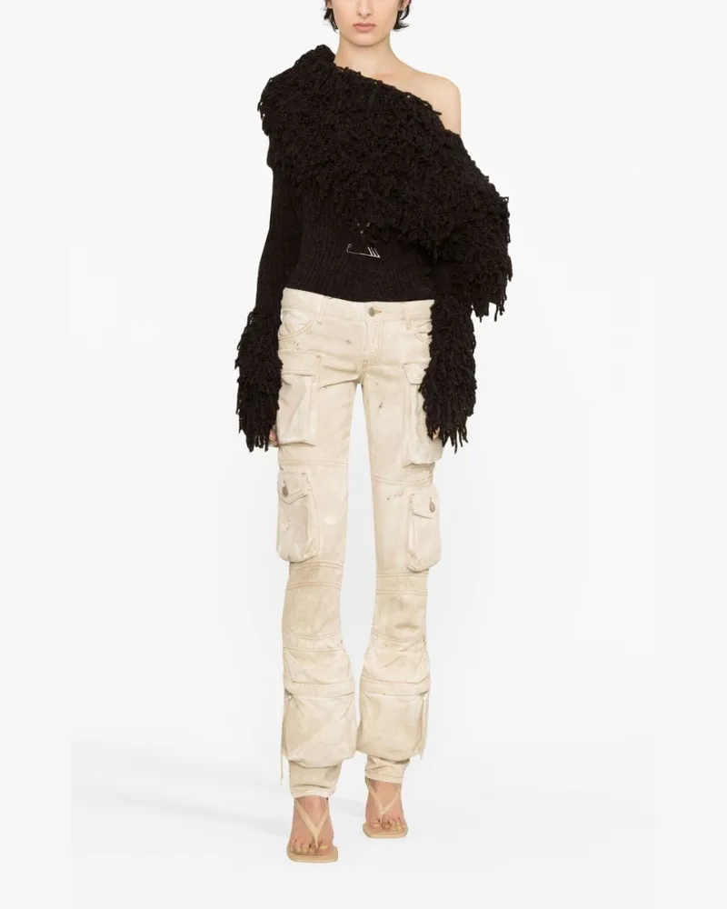 ATTICO Essie Cargo Pants — Cream Cream