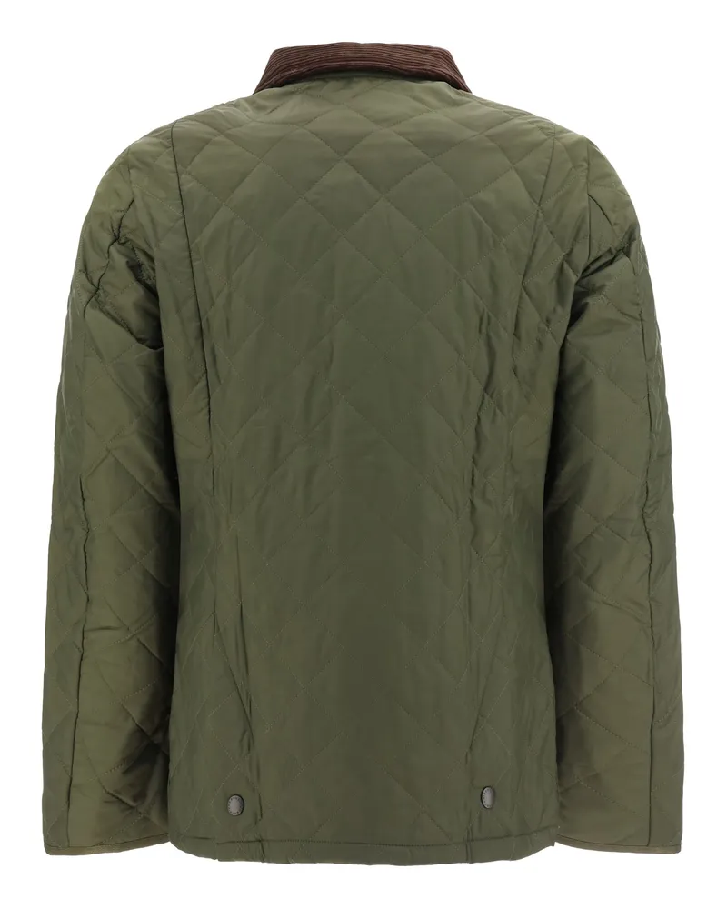 Barbour Men's Heritage Quilt Jacket Olive Polyamide Down Coat Green