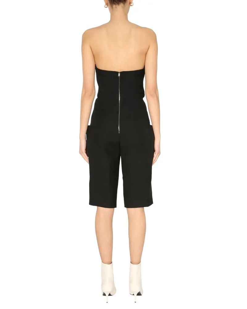 Philosophy Di Lorenzo Serafini Minimalist Back-Zip Mini Dress — Black Black