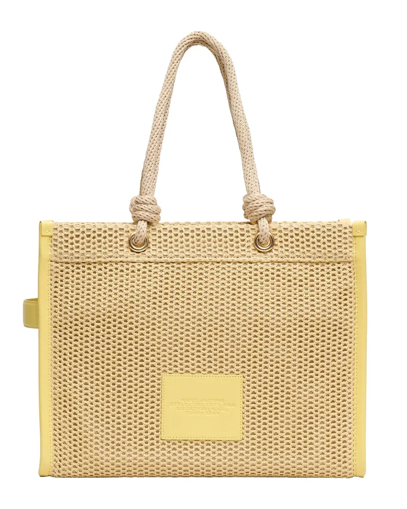 Marc Jacobs Women's Tote Bag Woven Rope Natural Polyethylene Shoulder Beige