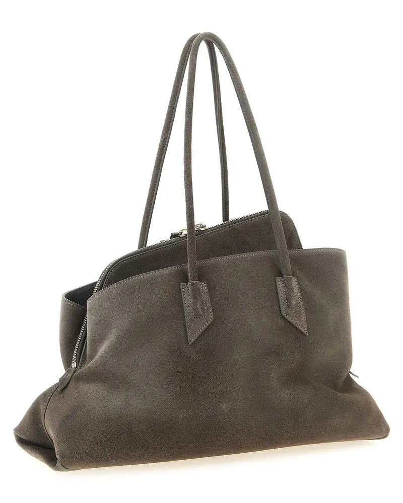 ATTICO La Passeggiata Medium Shoulder Bag Gray
