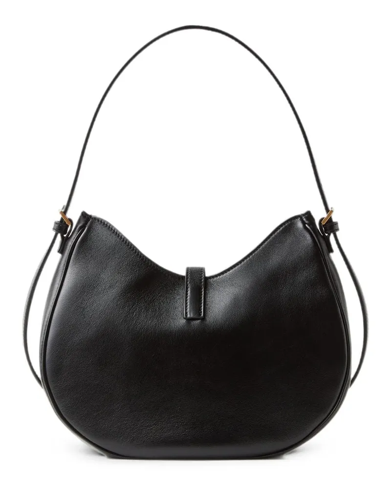 Versace Gold Medusa-Emblem Shoulder Bag — Black Black