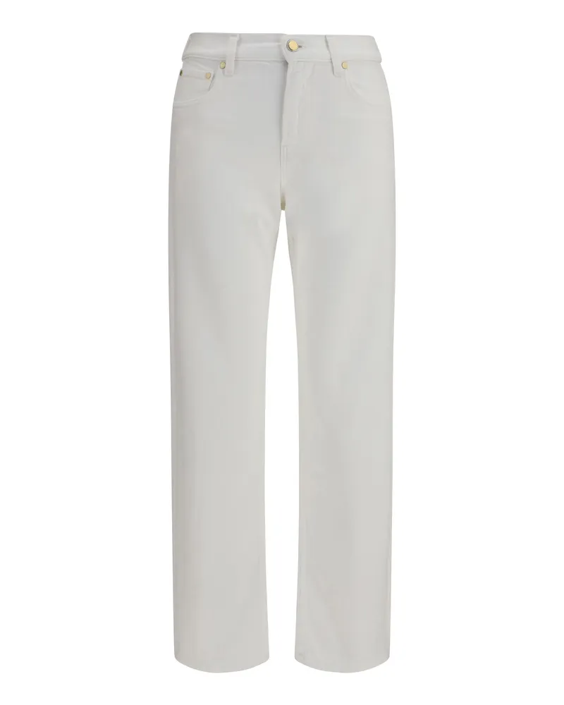 Umit Benan Women's Jeans Victoria White Cotton White