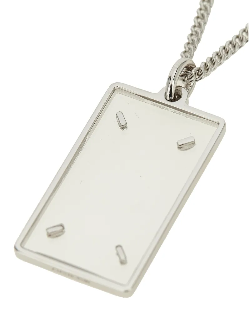 Maison Margiela Women's Silver Brass Necklace Silver