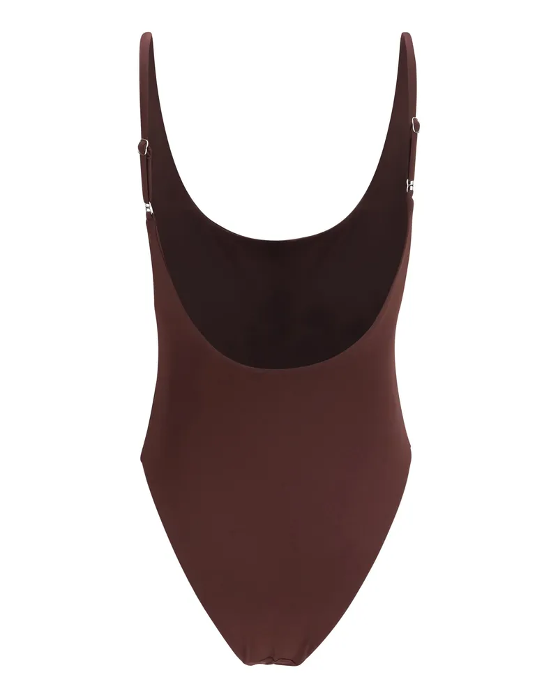 Magda Butrym Women's One-Piece Swimsuit Bordeaux Polyamide; Elastane Swimwear Sea Clothing Bordeaux