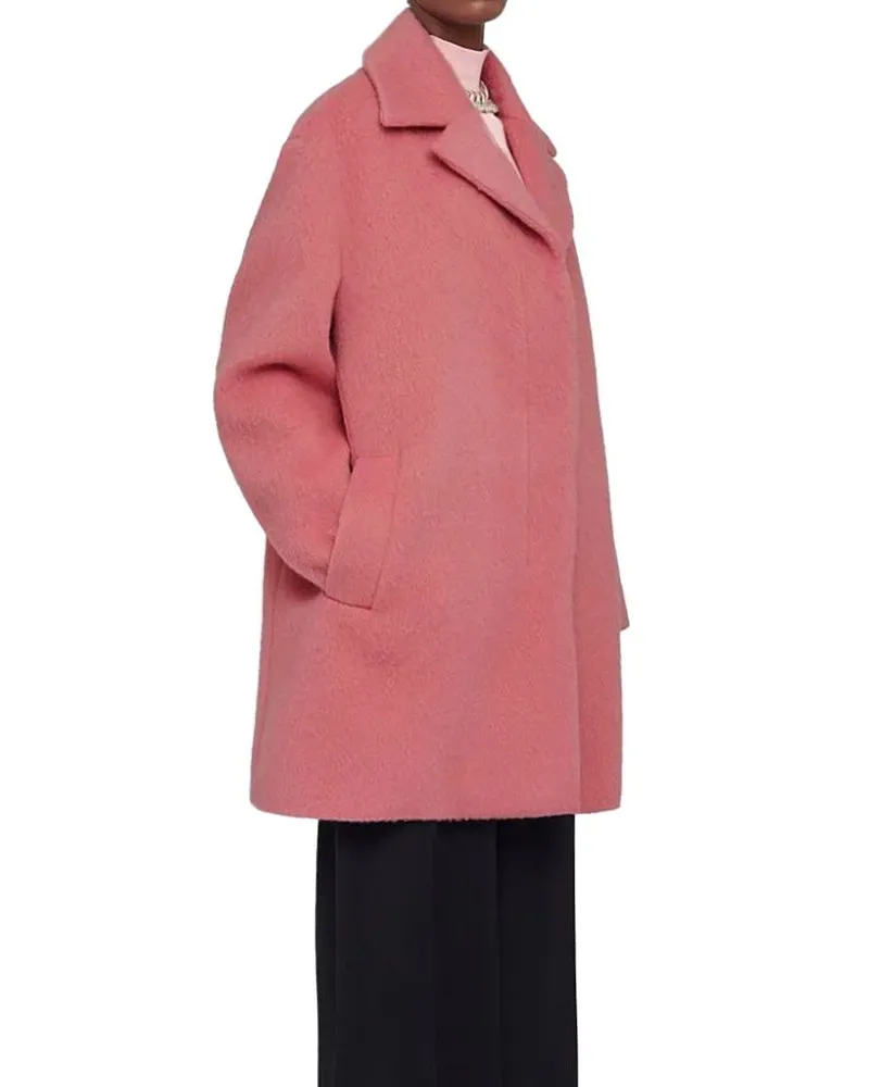 Jil Sander Women's Multicolor Mohair Coat Clothing Pink
