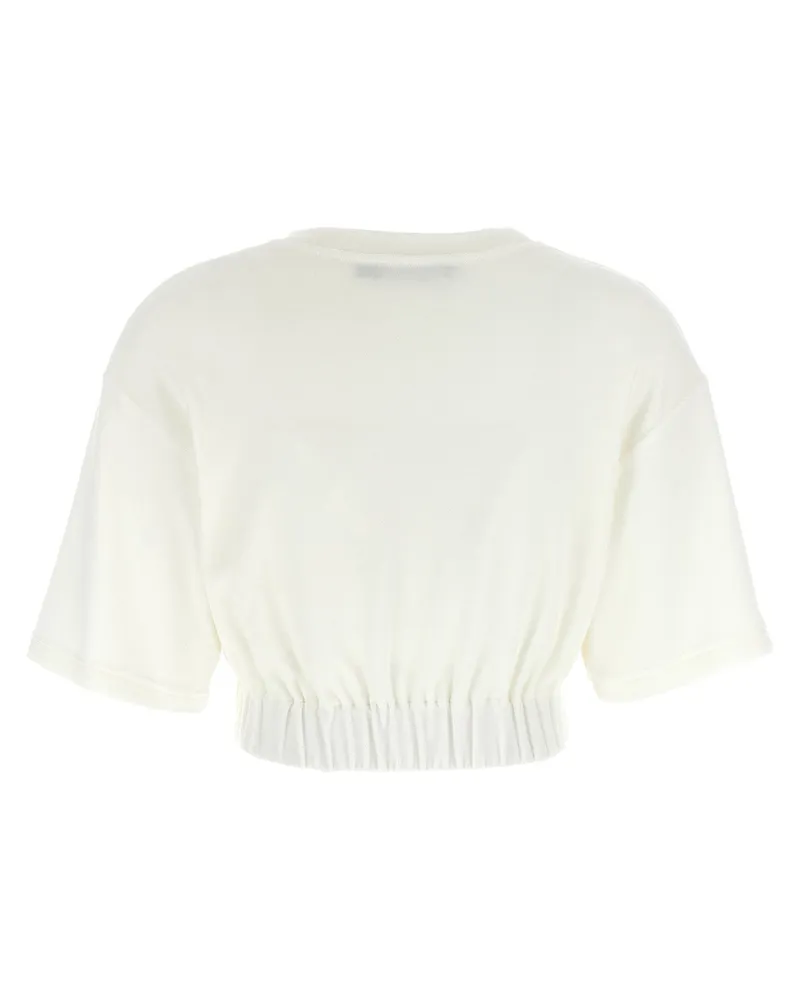Dolce & Gabbana Logo Chenille T-Shirt — White White
