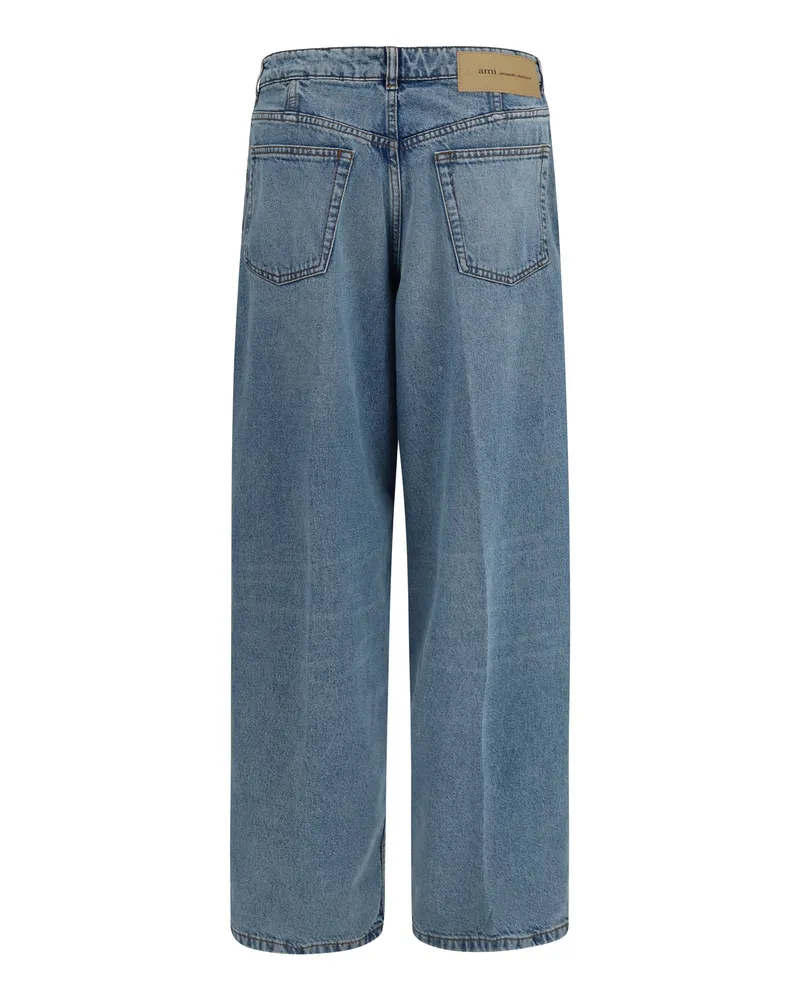 AMI Paris Balloon Jeans — Blue Blue