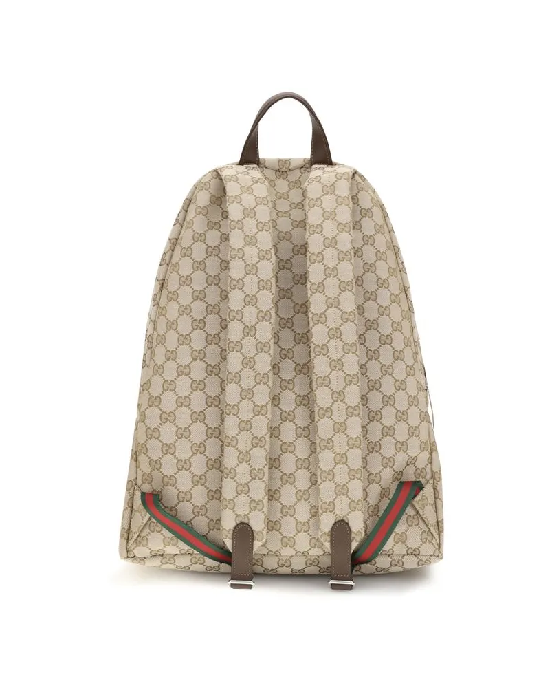 Gucci Men's Beige Polyester Backpack Beige